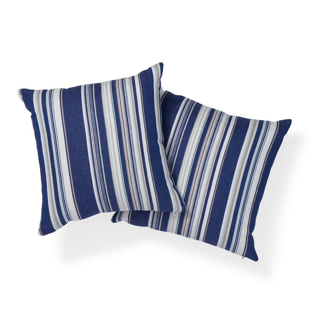 Ponderosa Stripe I/O Pillow | Navy Blue