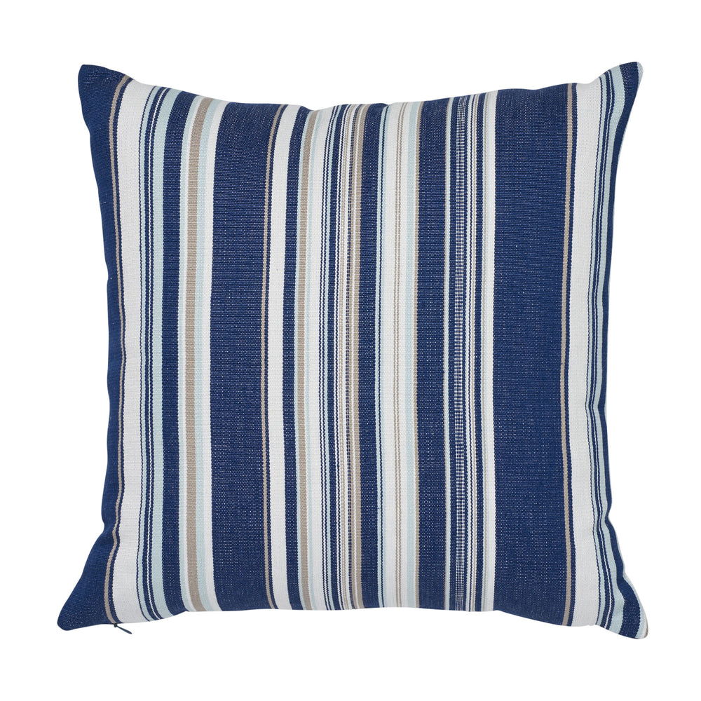 Ponderosa Stripe I/O Pillow | Navy Blue