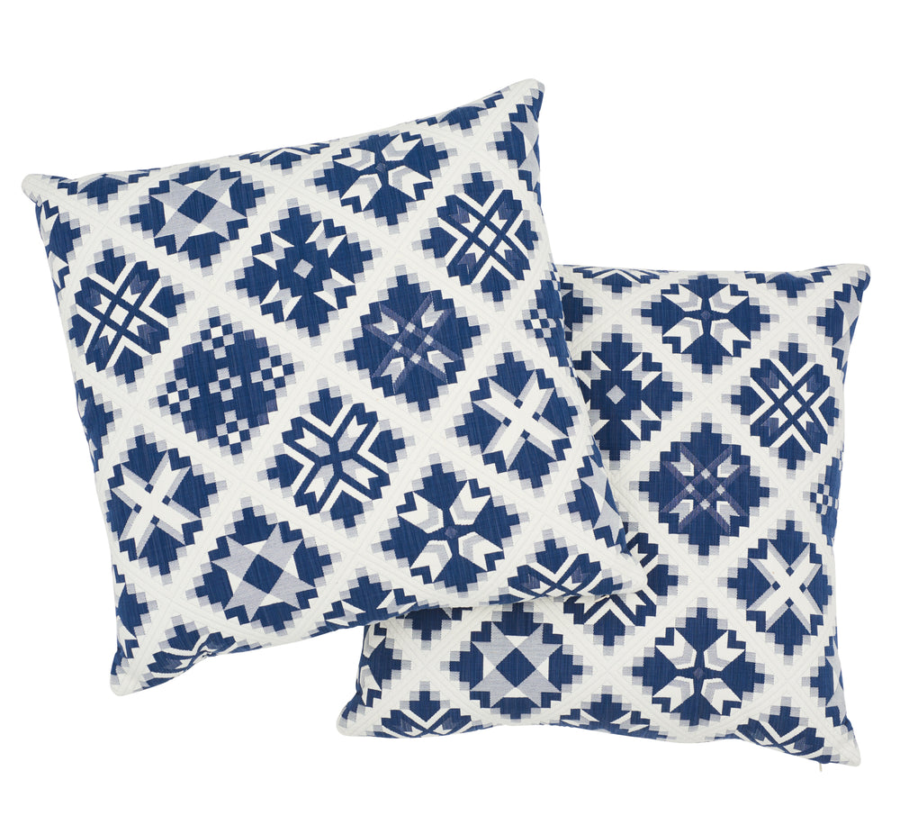 Tristan Patchwork Pillow | Indigo