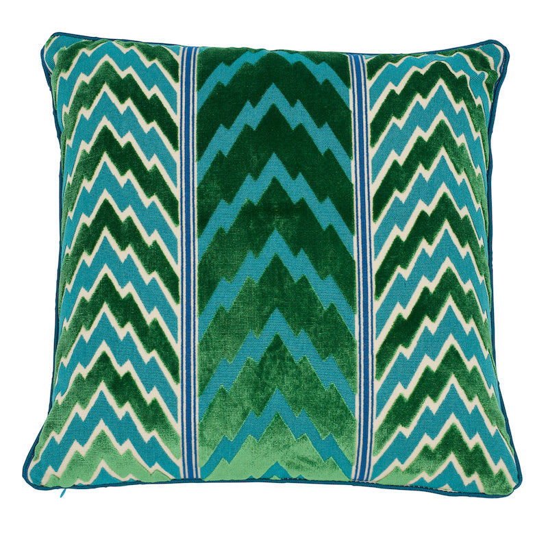 Florentine Velvet Pillow | Emerald