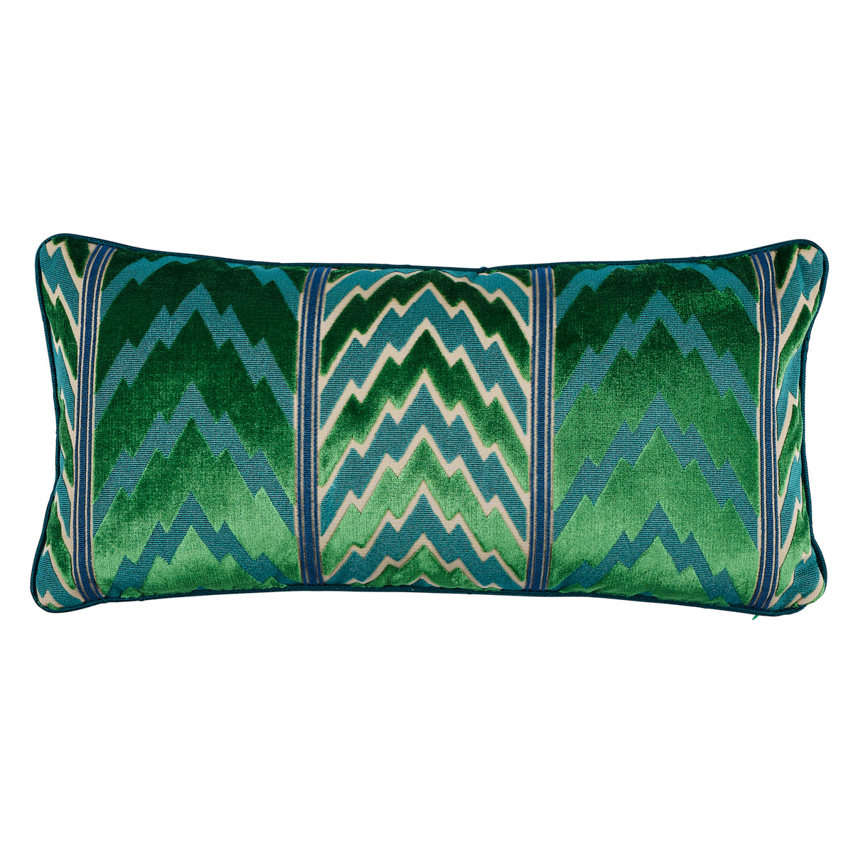 Florentine Velvet Pillow | Emerald