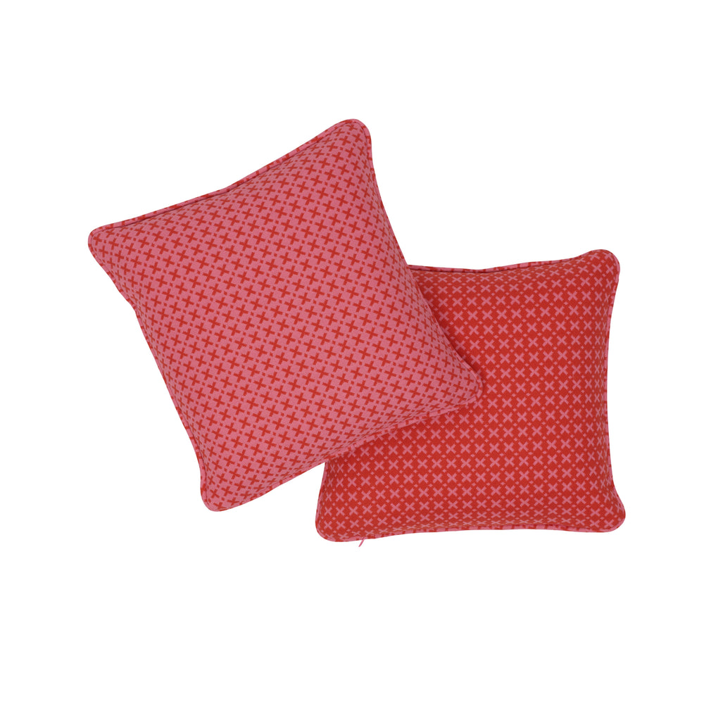 Elias Pillow | Red & Pink