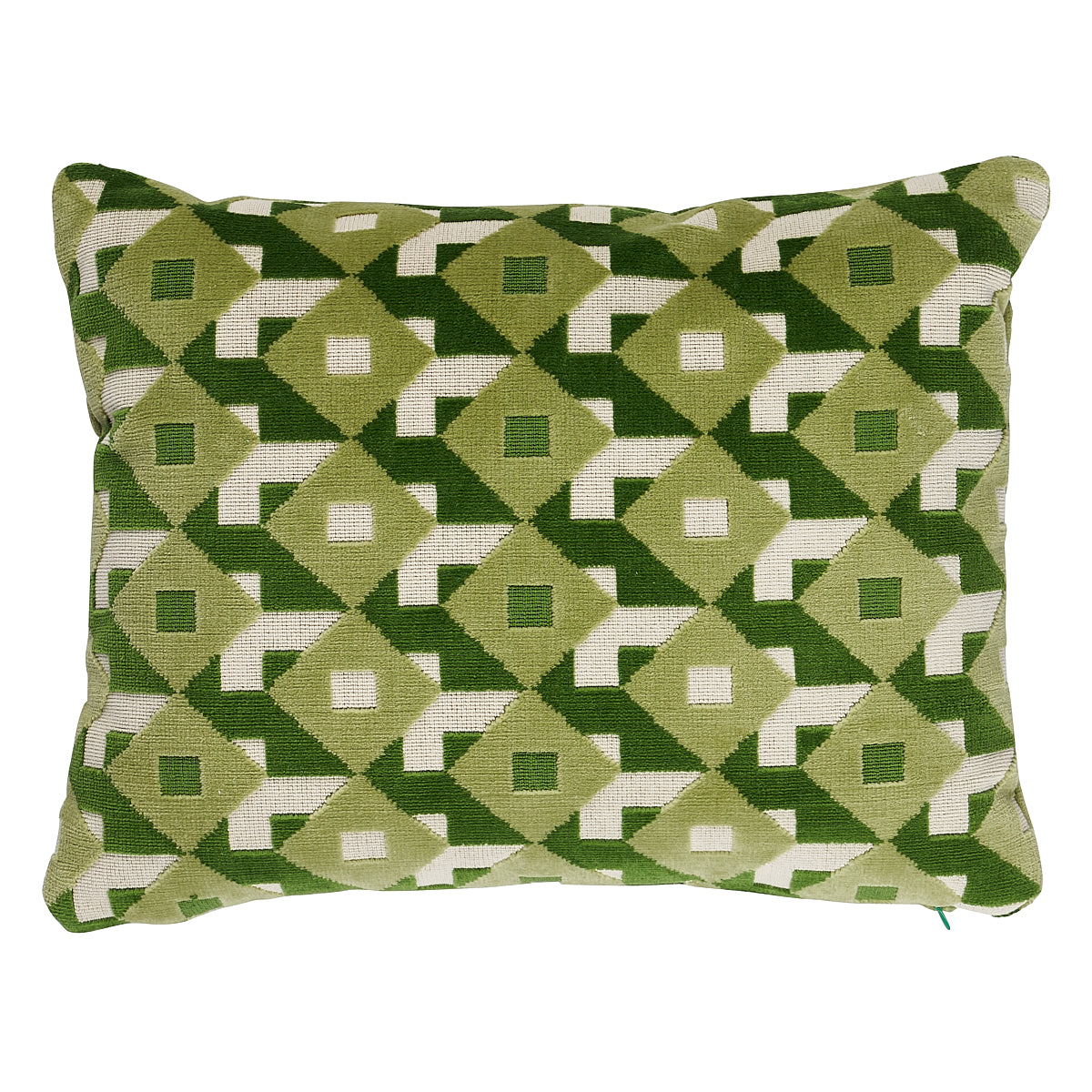 Dazzle Ship Velvet Pillow | Verdant