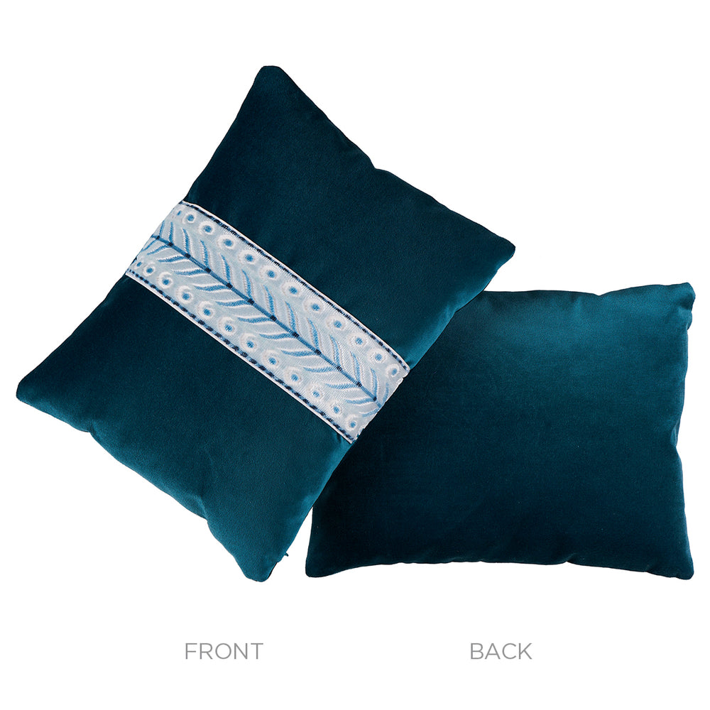 Marion Velvet Pillow | Prussian
