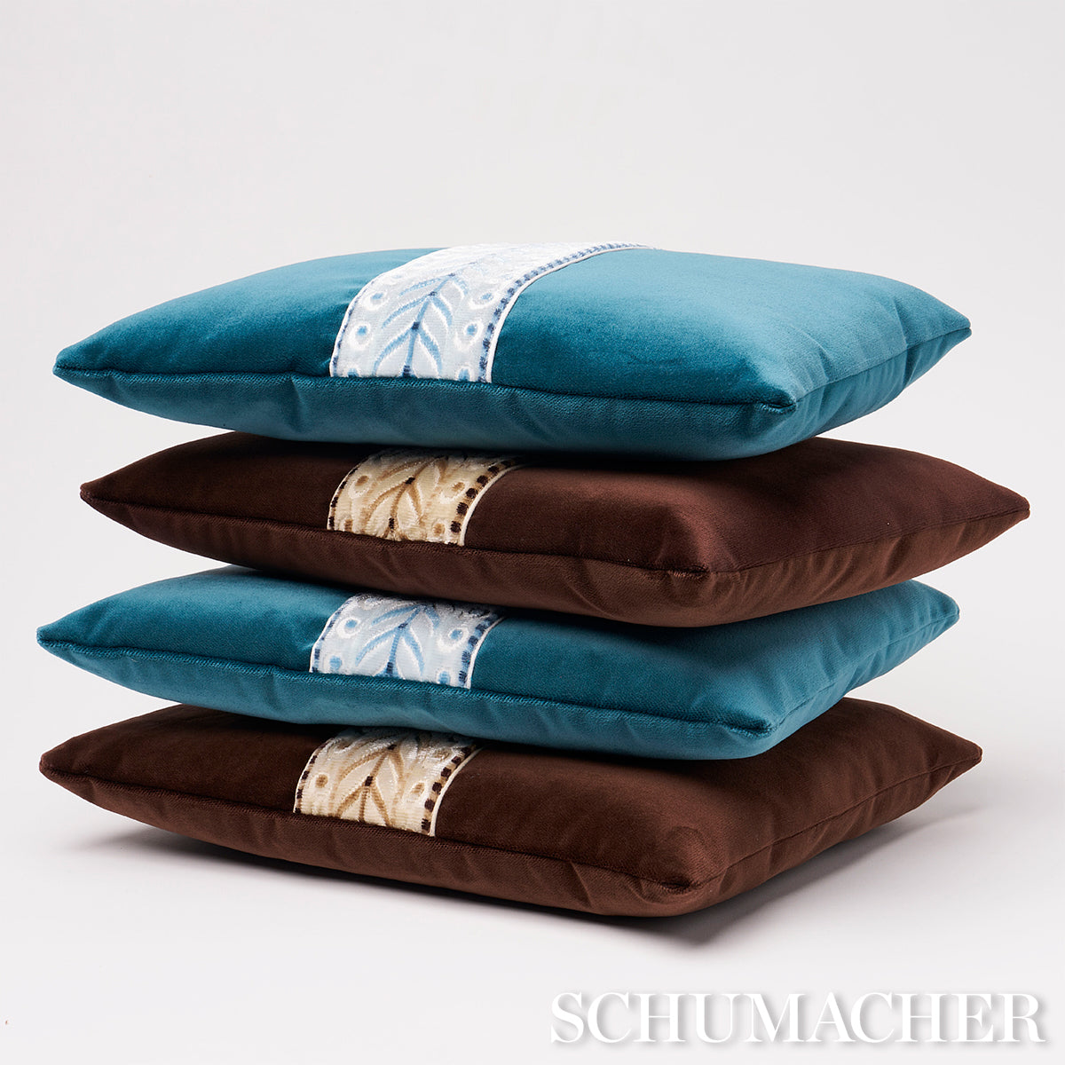 Marion Velvet Pillow | Prussian