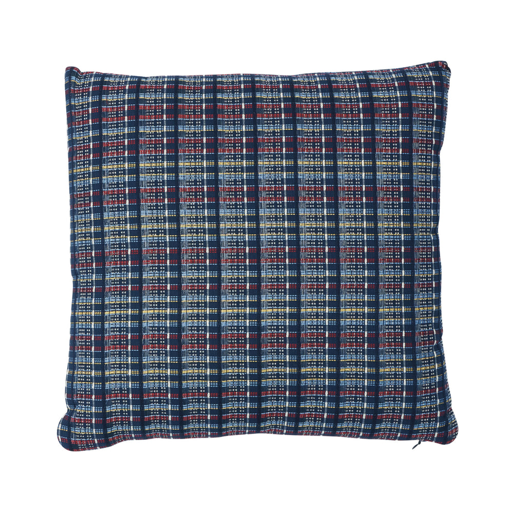 Zealand Check Pillow | Navy Multi