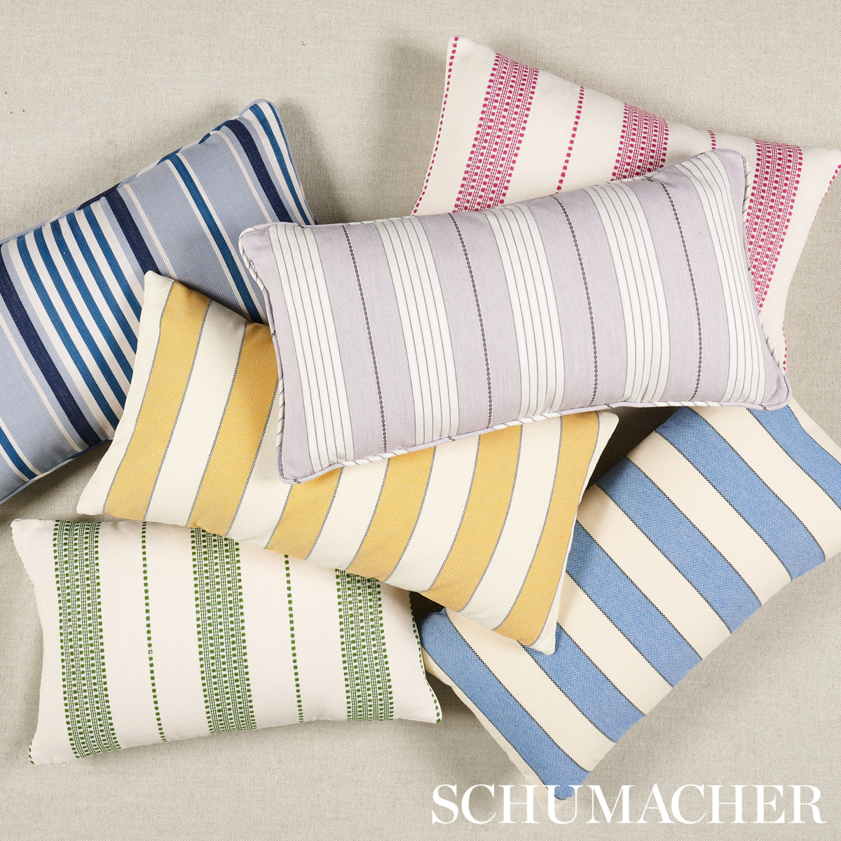 Lubeck Stripe Pillow | Pink