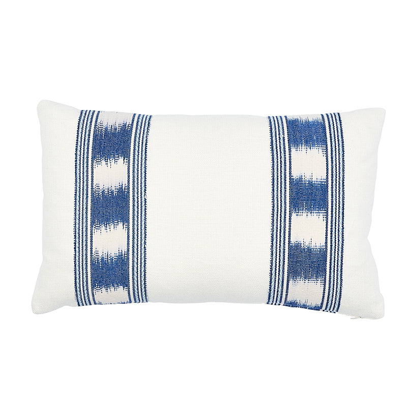 Banyan Ikat Pillow | Blue & White