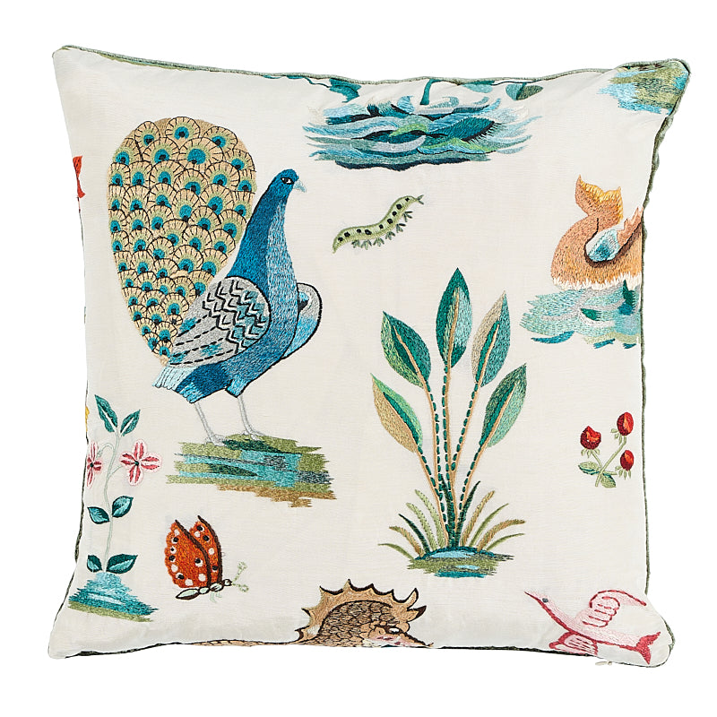 Royal Silk Embroidery Pillow D | Multi