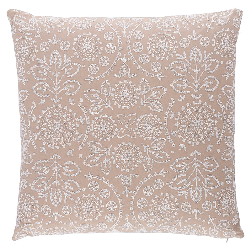 Tiana Embroidery Pillow | Natural