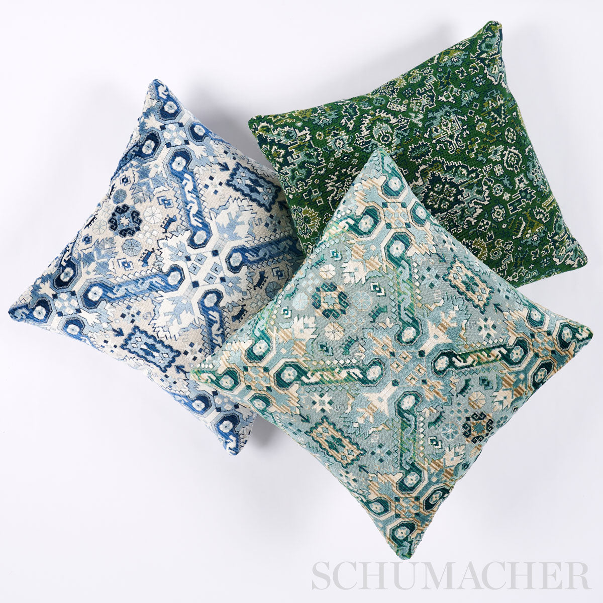 Pallay Epingle Pillow | Emerald