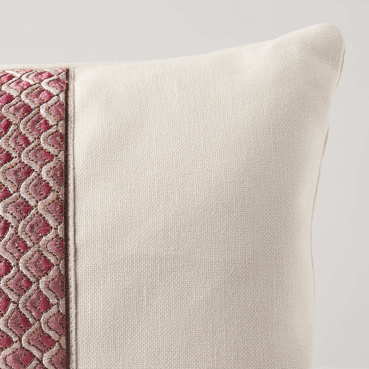 Sunrise Embroidery Pillow | Pink