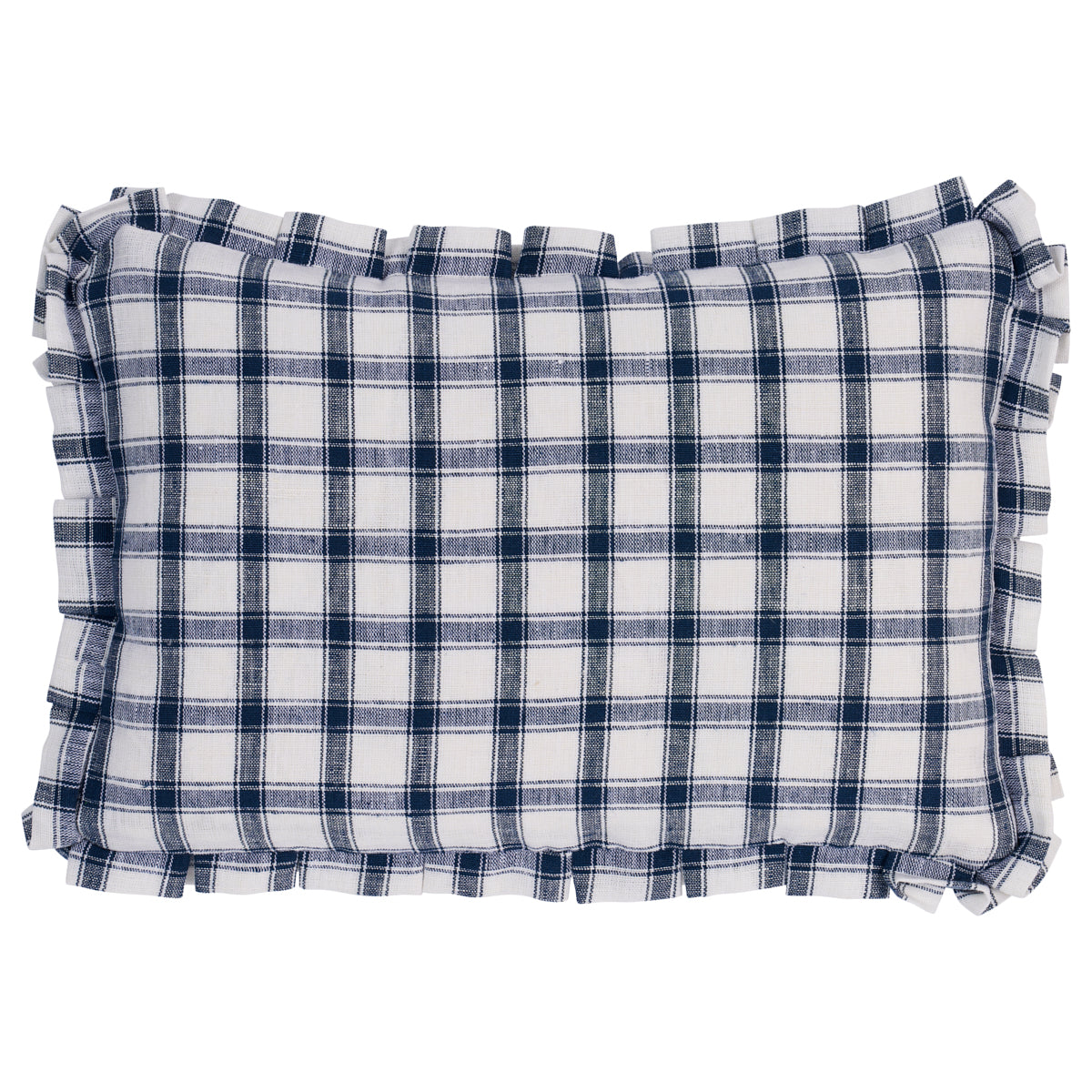 Crawford Check Pillow | Indigo