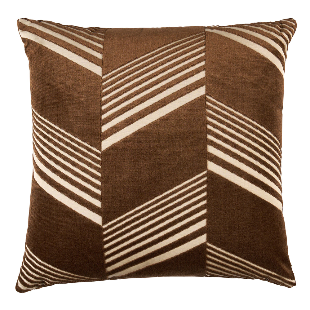 Jessie Cut Velvet Pillow | Sable