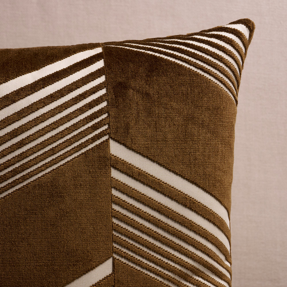 Jessie Cut Velvet Pillow | Sable