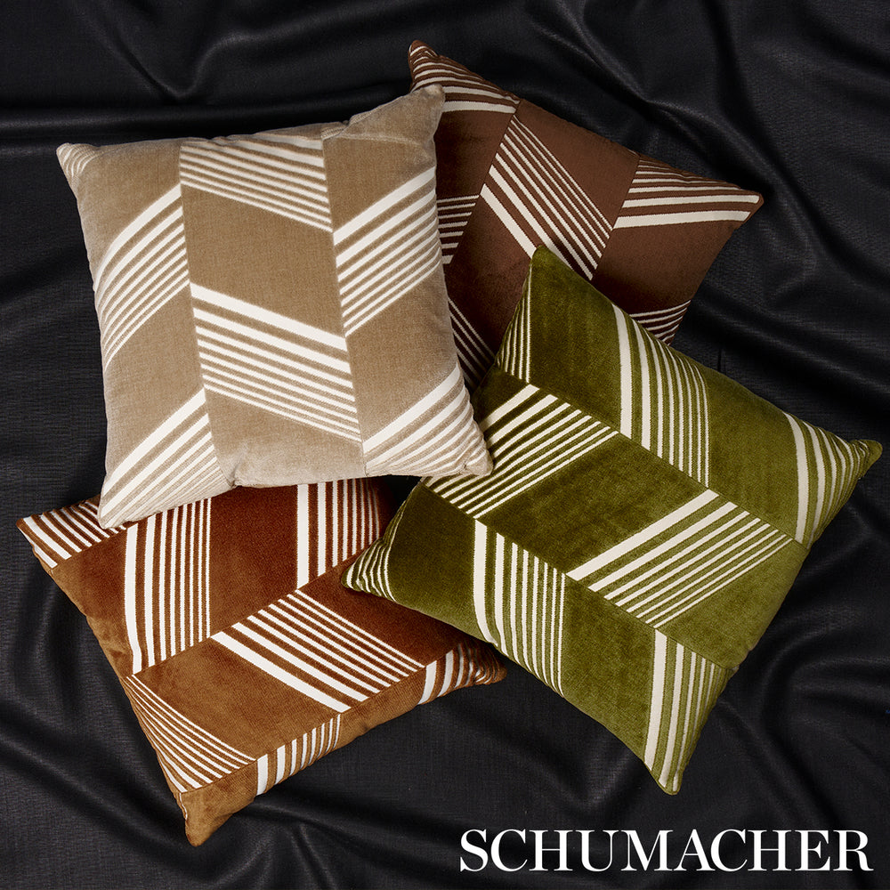 Jessie Cut Velvet Pillow | Sand