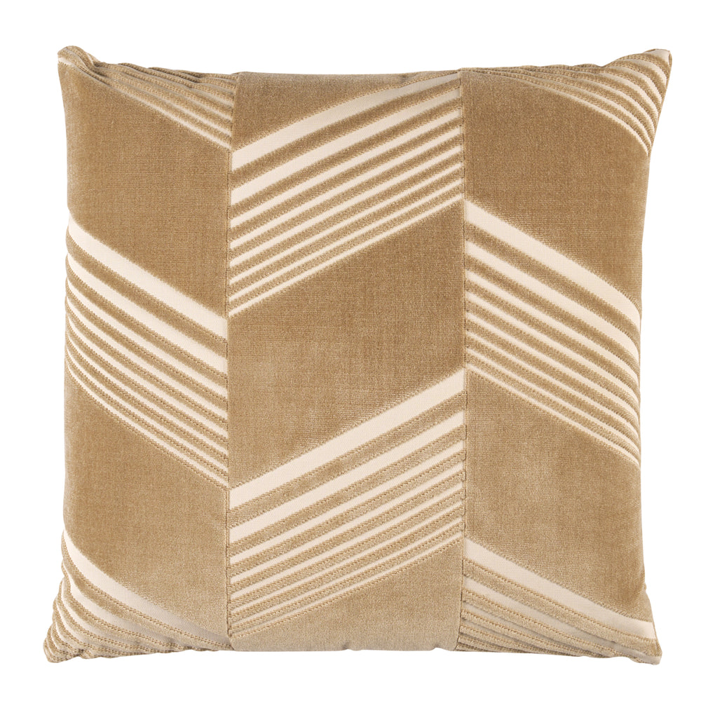 Jessie Cut Velvet Pillow | Sand
