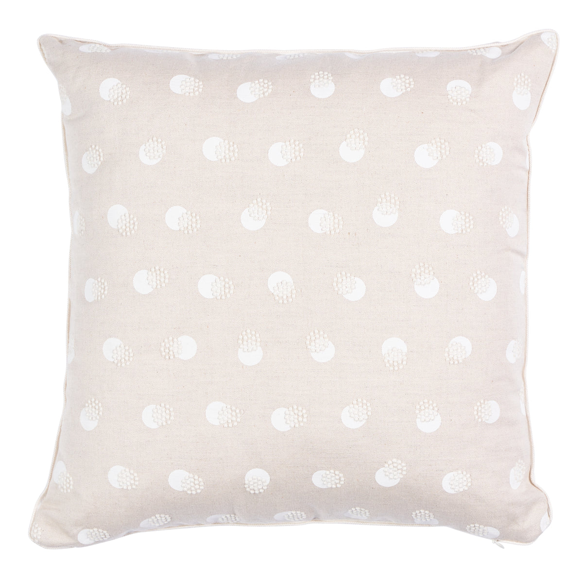 Taylor Embroidery Pillow | Ivory on Natural