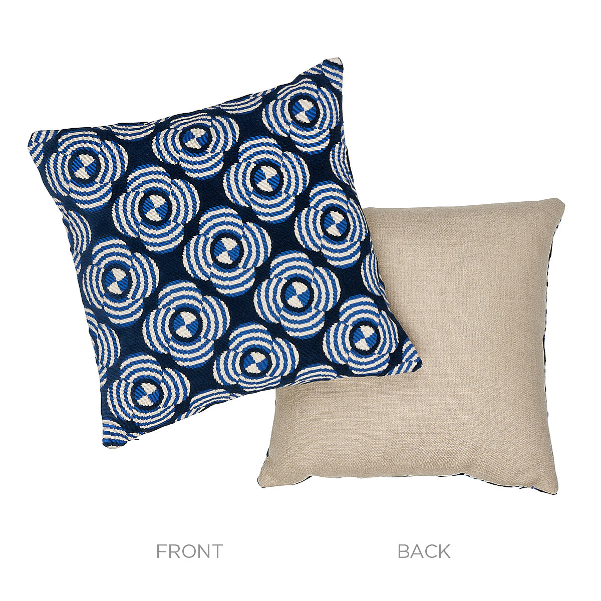 Le Moderne Cut Velvet Pillow | Cobalt