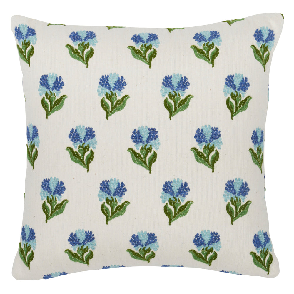 Rosina Floral Pillow | Cornflower
