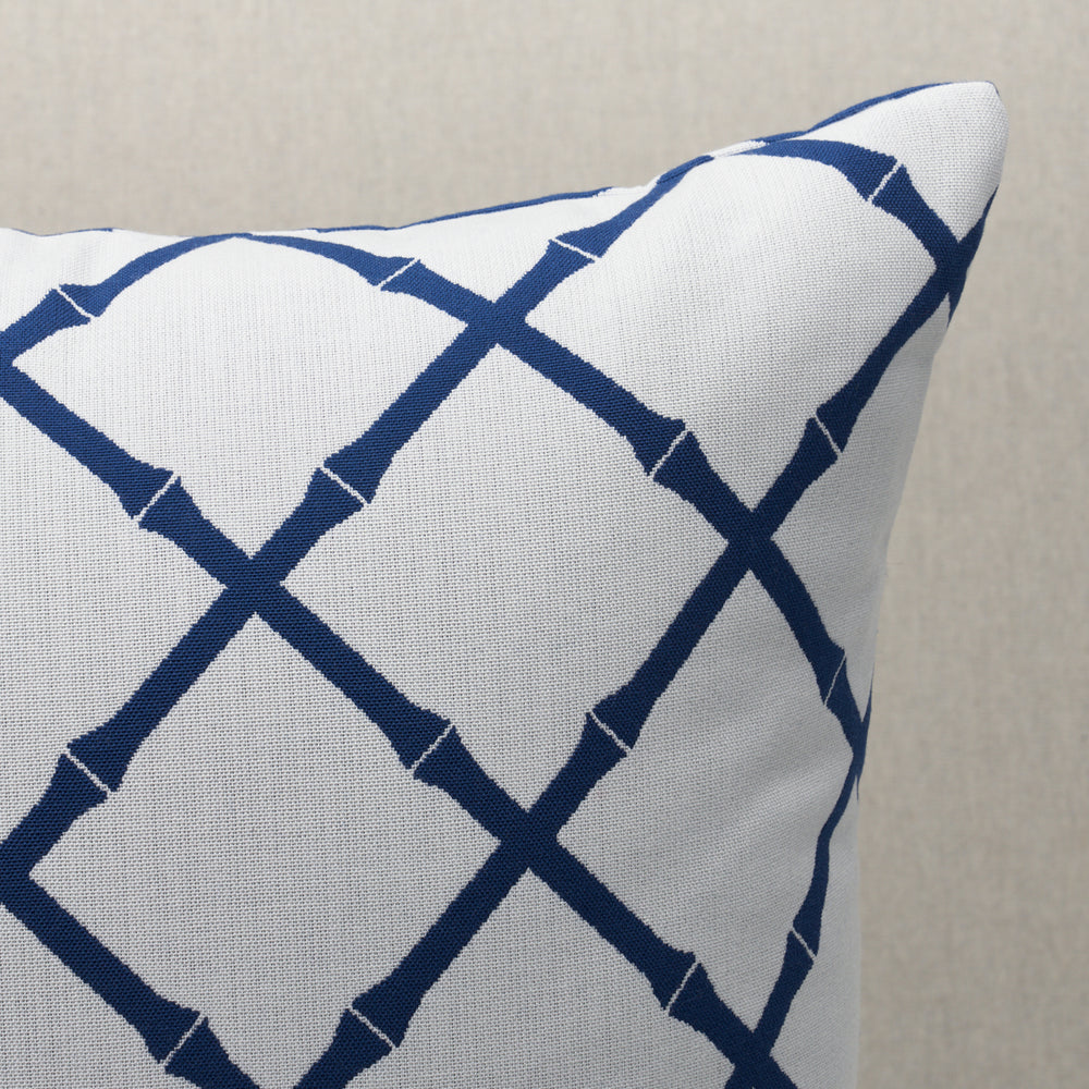 Bamboo Trellis I/O Pillow | Navy