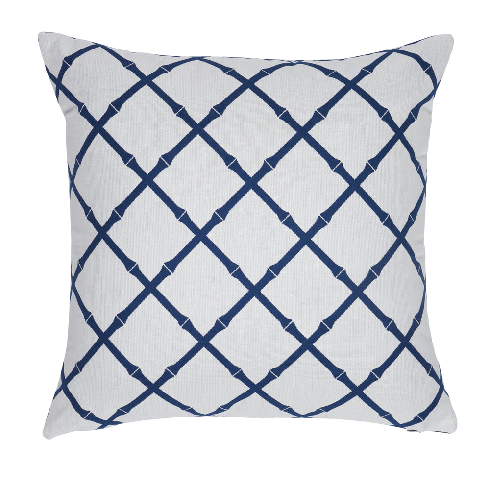 Bamboo Trellis I/O Pillow | Navy