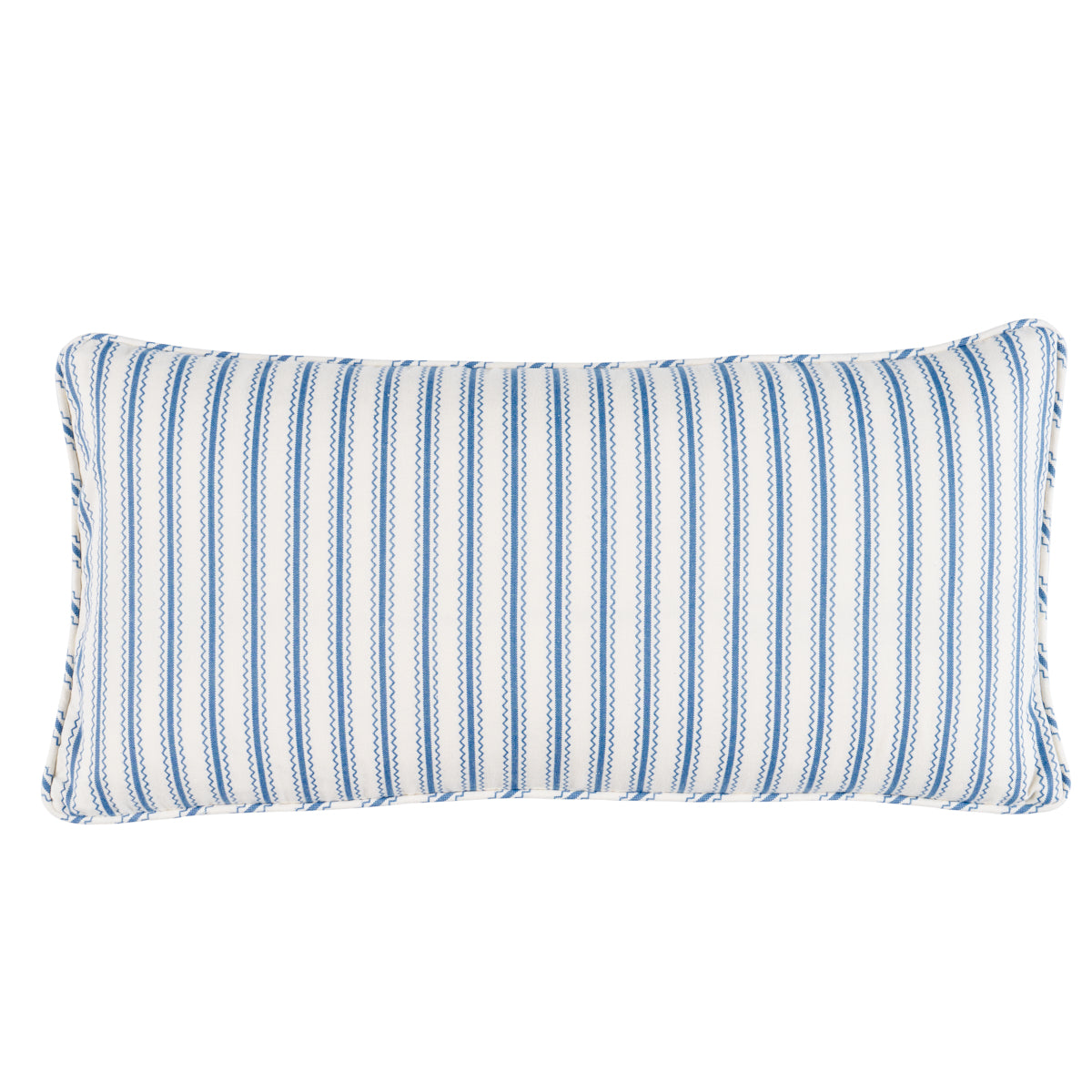 Birdie Ticking Stripe Pillow | Indigo