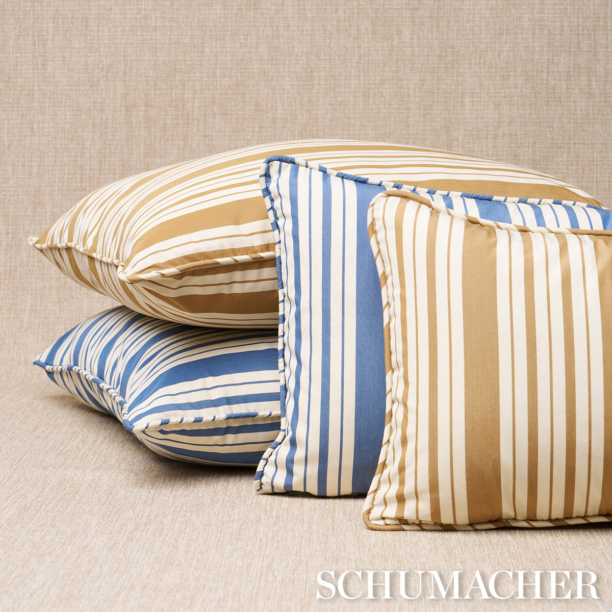 Markie Stripe Pillow | Indigo