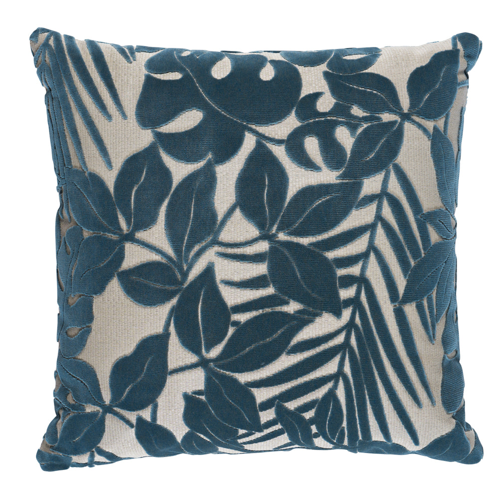 Miramar I/O Velvet Pillow | Cadet