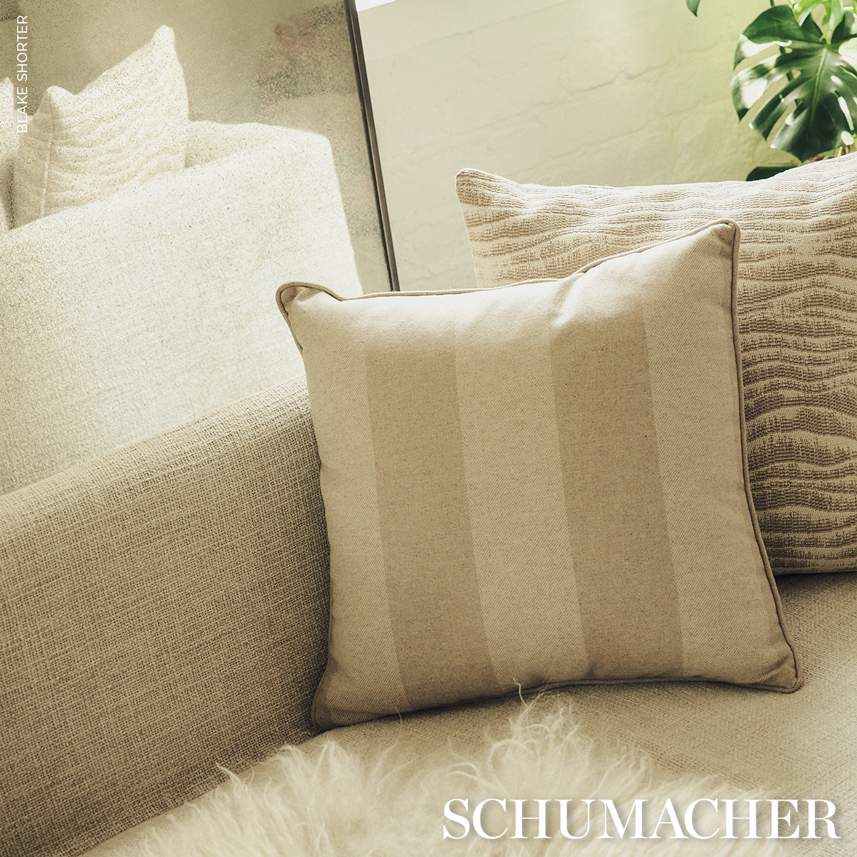 Hemlock Stripe Pillow | Natural