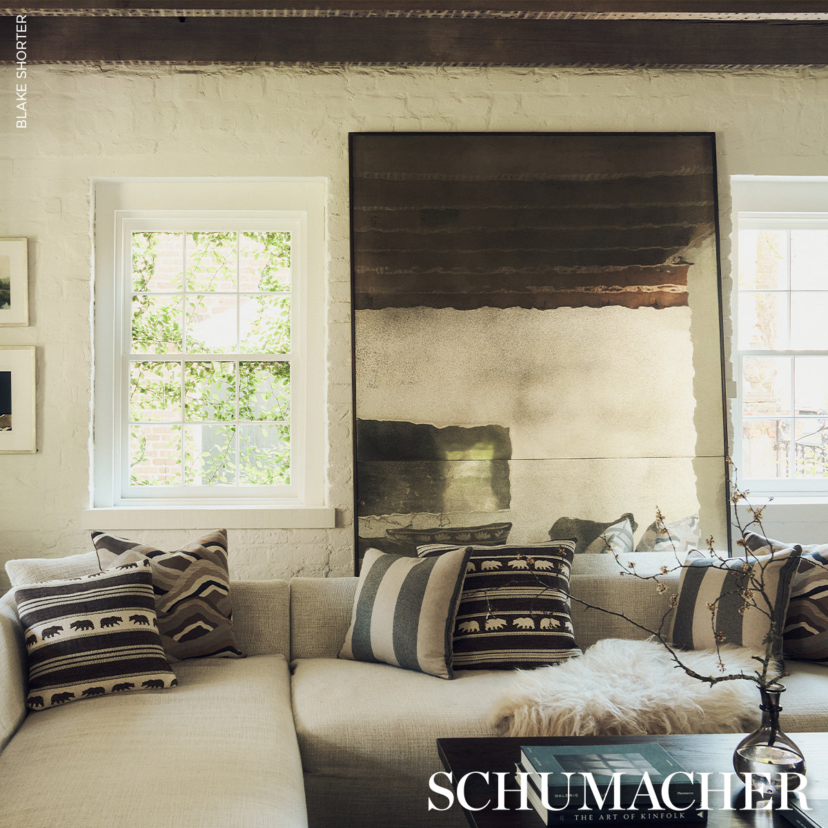 Hemlock Stripe Pillow | Graphite