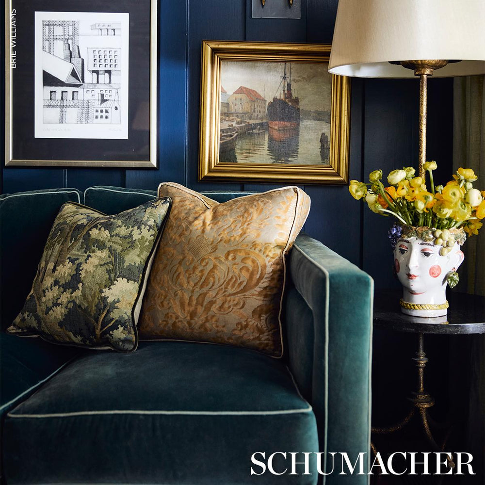 Flemish Tapestry Pillow | Vert & Eucalyptus