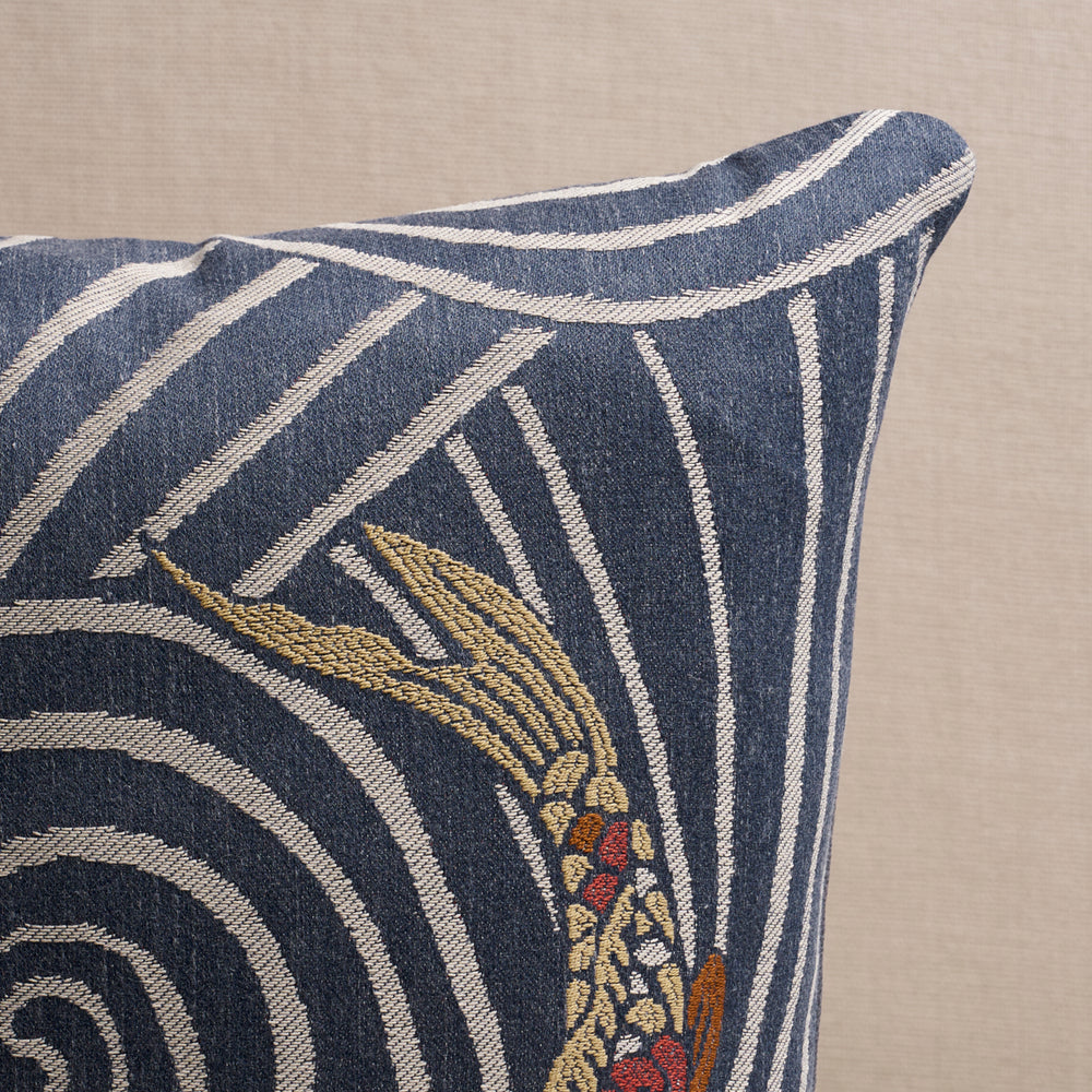 Koi Fish Pillow | Indigo
