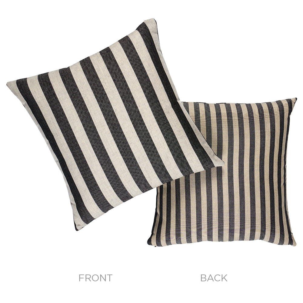 Hanson I/O Stripe Pillow | Black