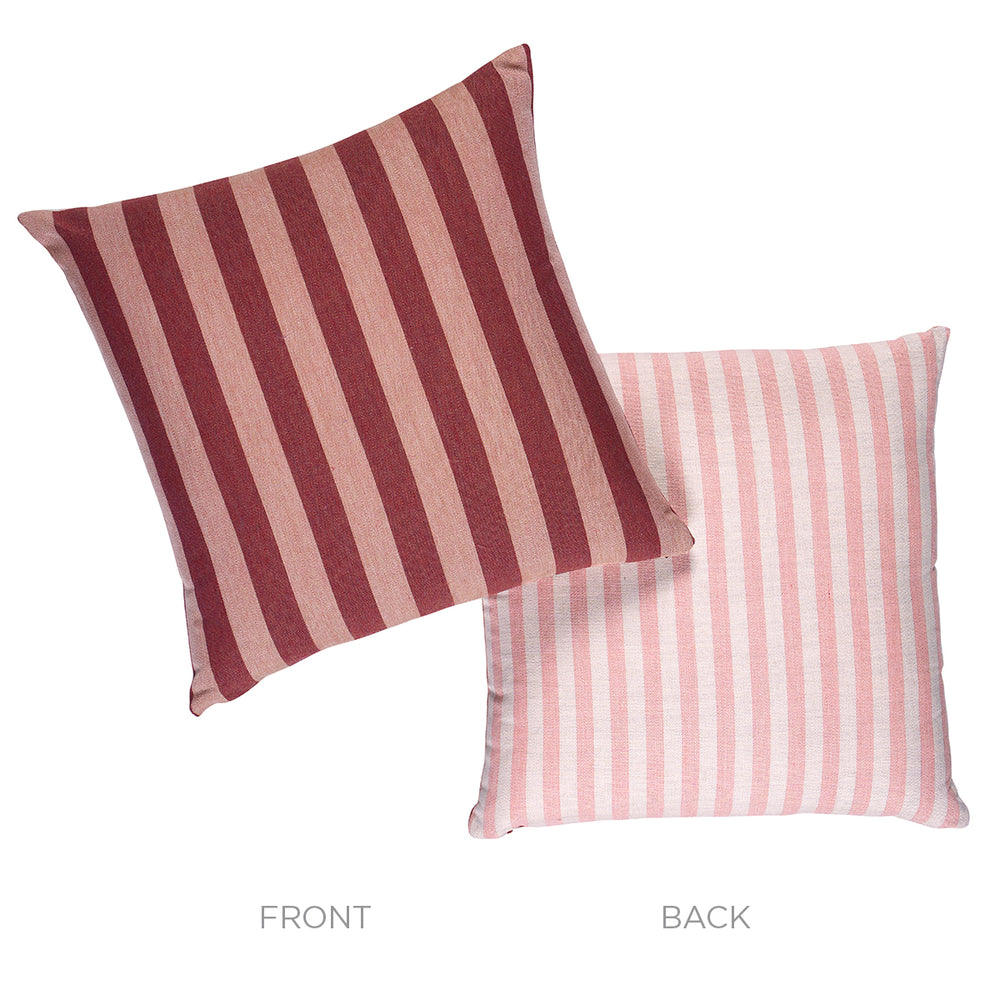 Hanson I/O Stripe Pillow | Raspberry