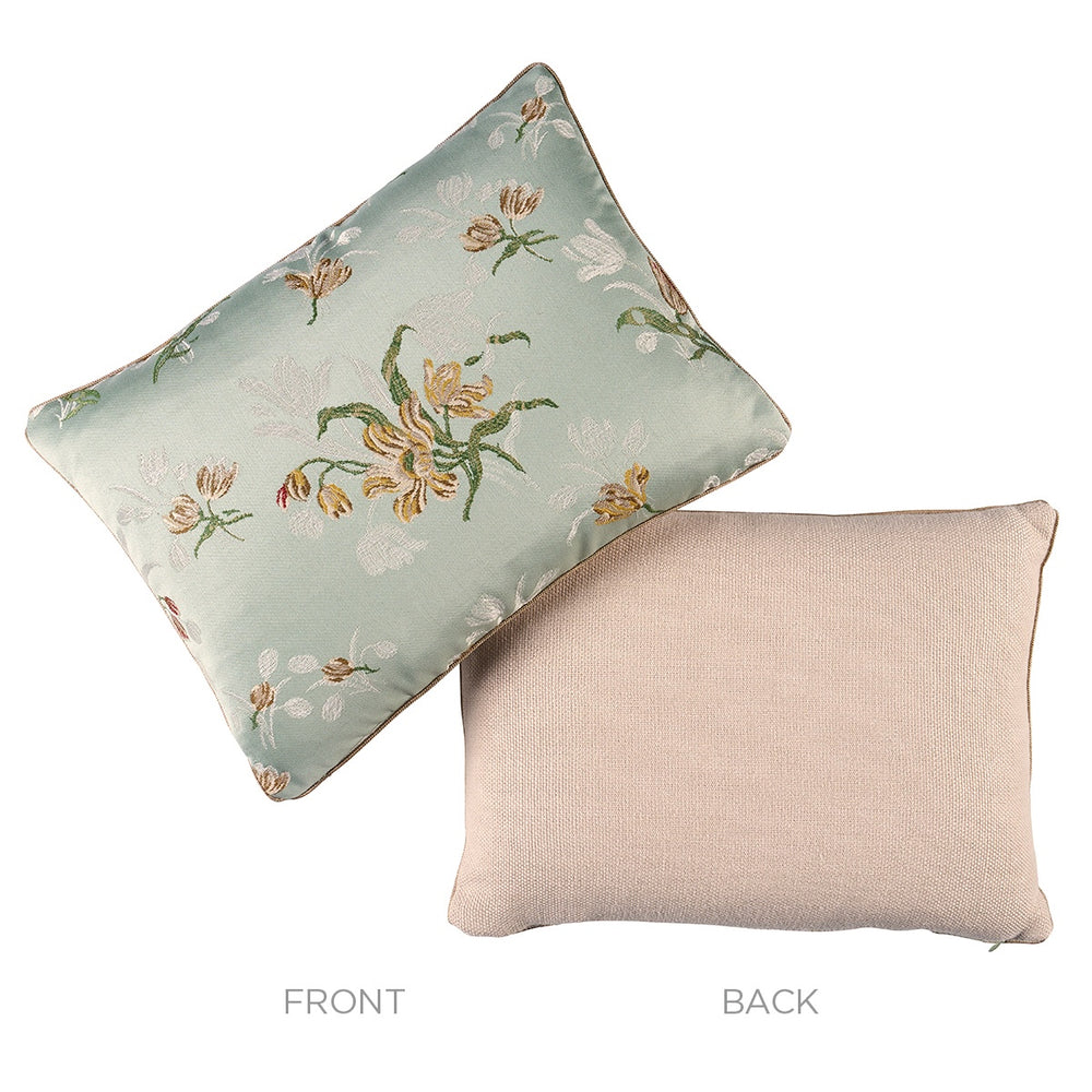 Spitalfields Bouquet Pillow | Robin's Egg