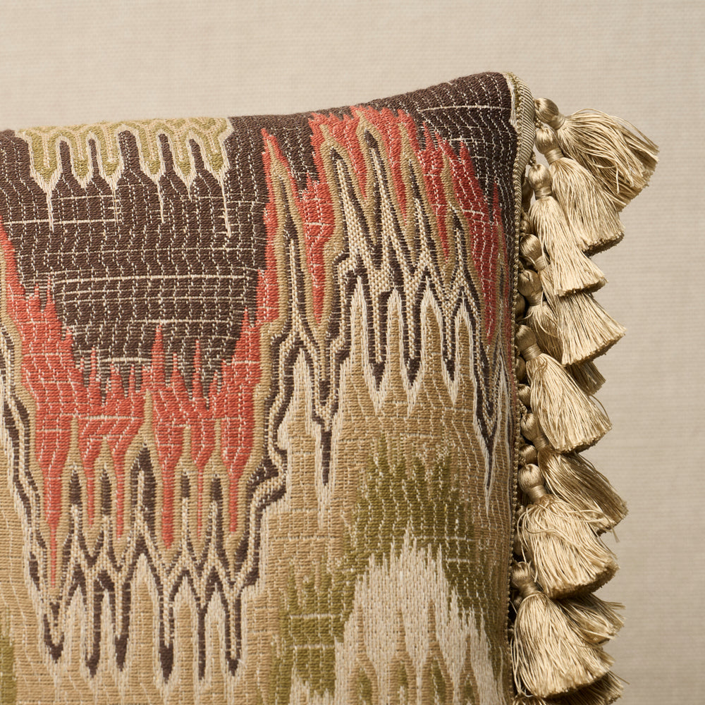 Elio Flamestitch Pillow | Ruby