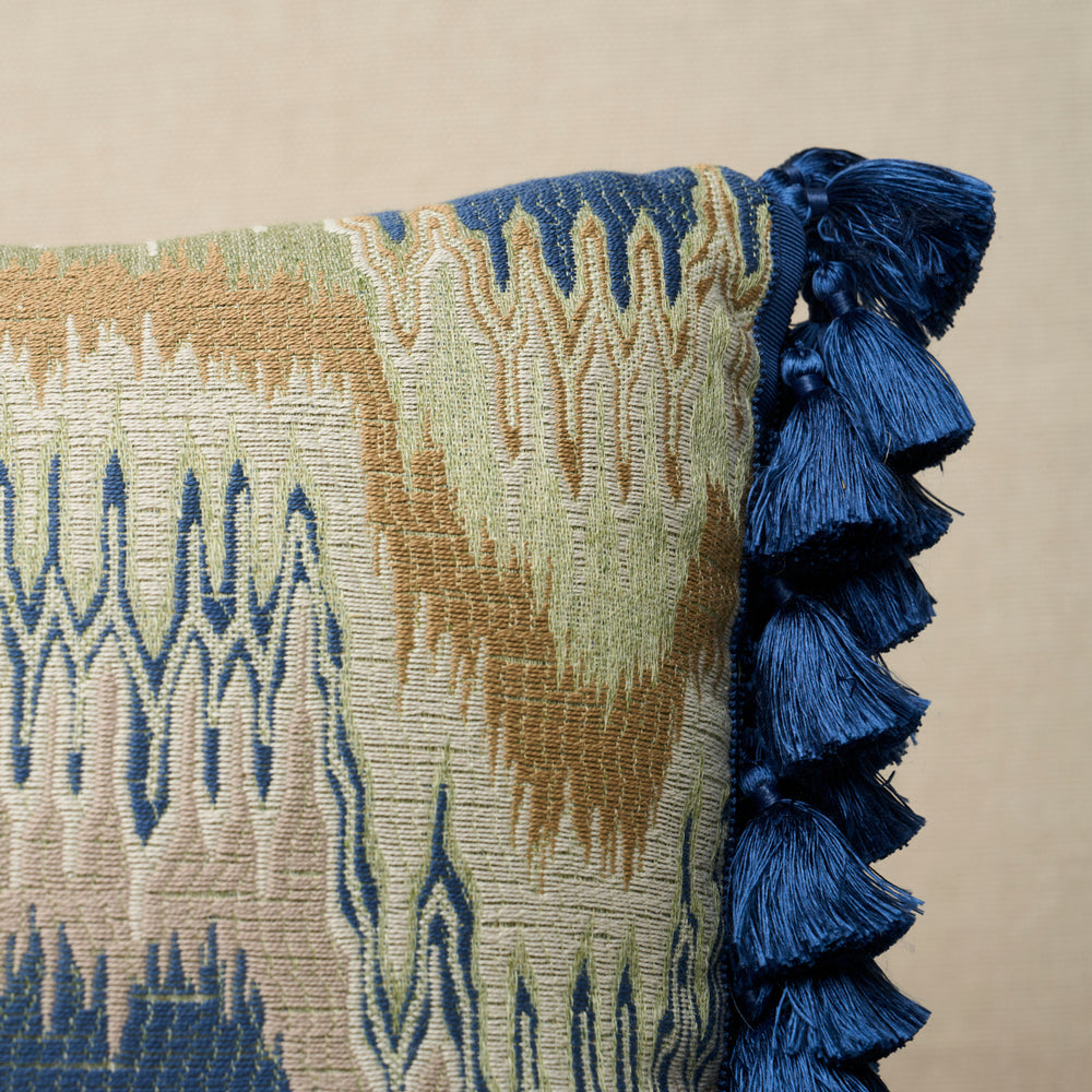 Elio Flamestitch Pillow | Indigo