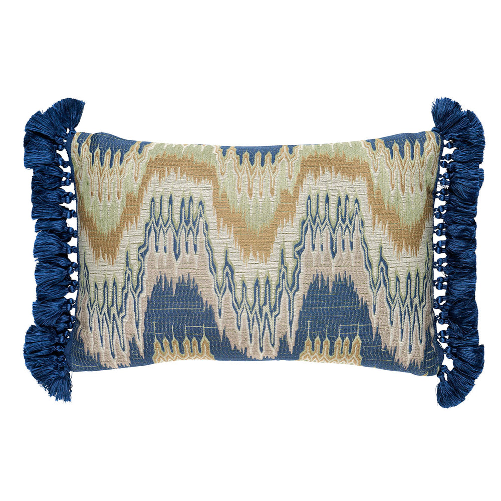 Elio Flamestitch Pillow | Indigo