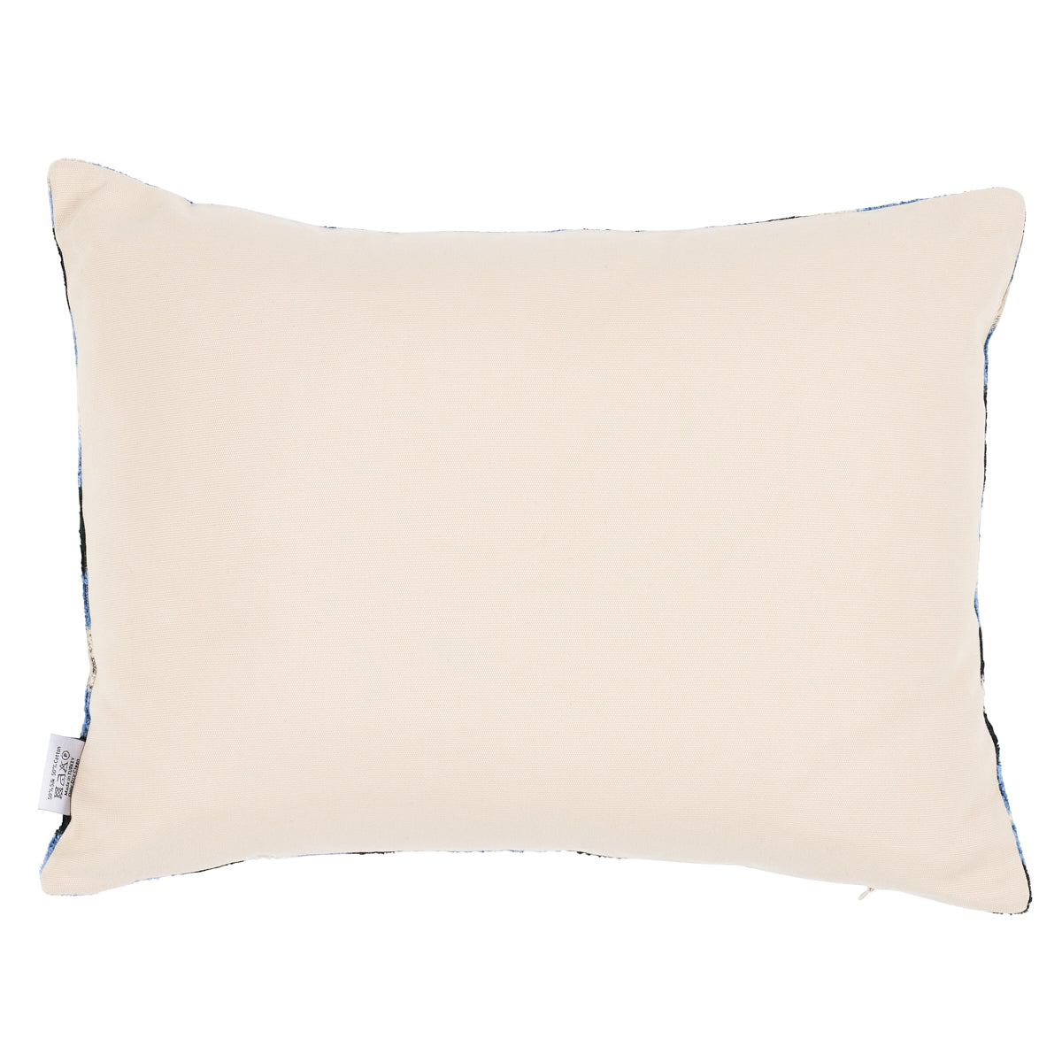 Mersin Silk Velvet Pillow | Blue & Black