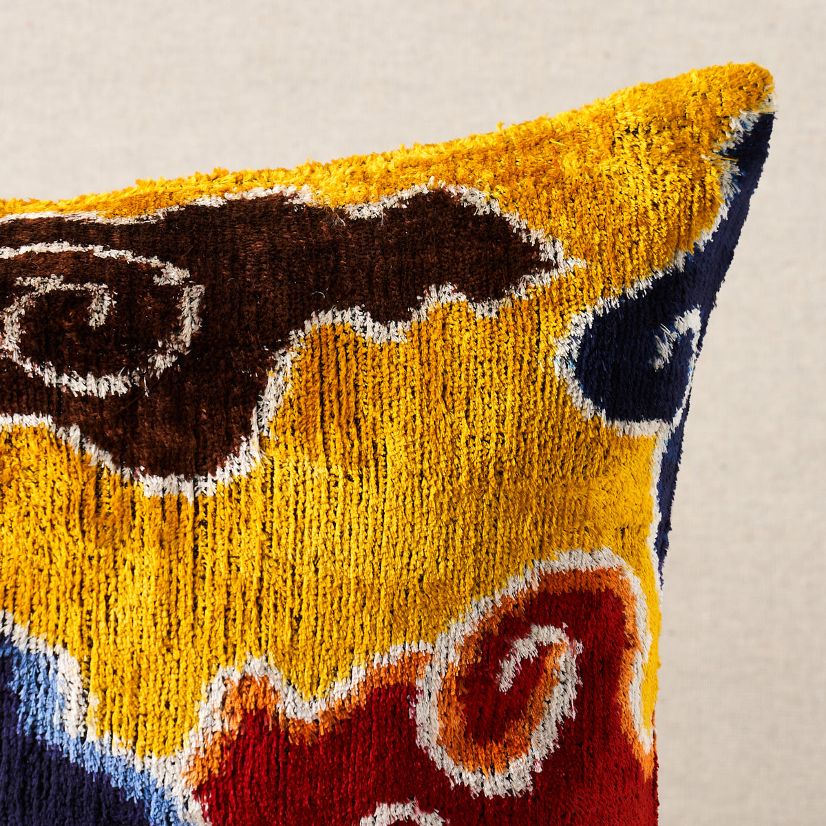 Konya Silk Velvet Pillow | Multi