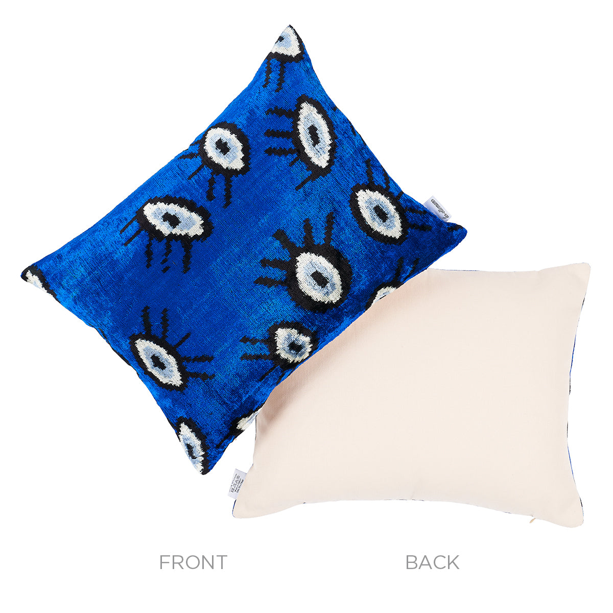 Bodrum Silk Velvet Pillow | Indigo