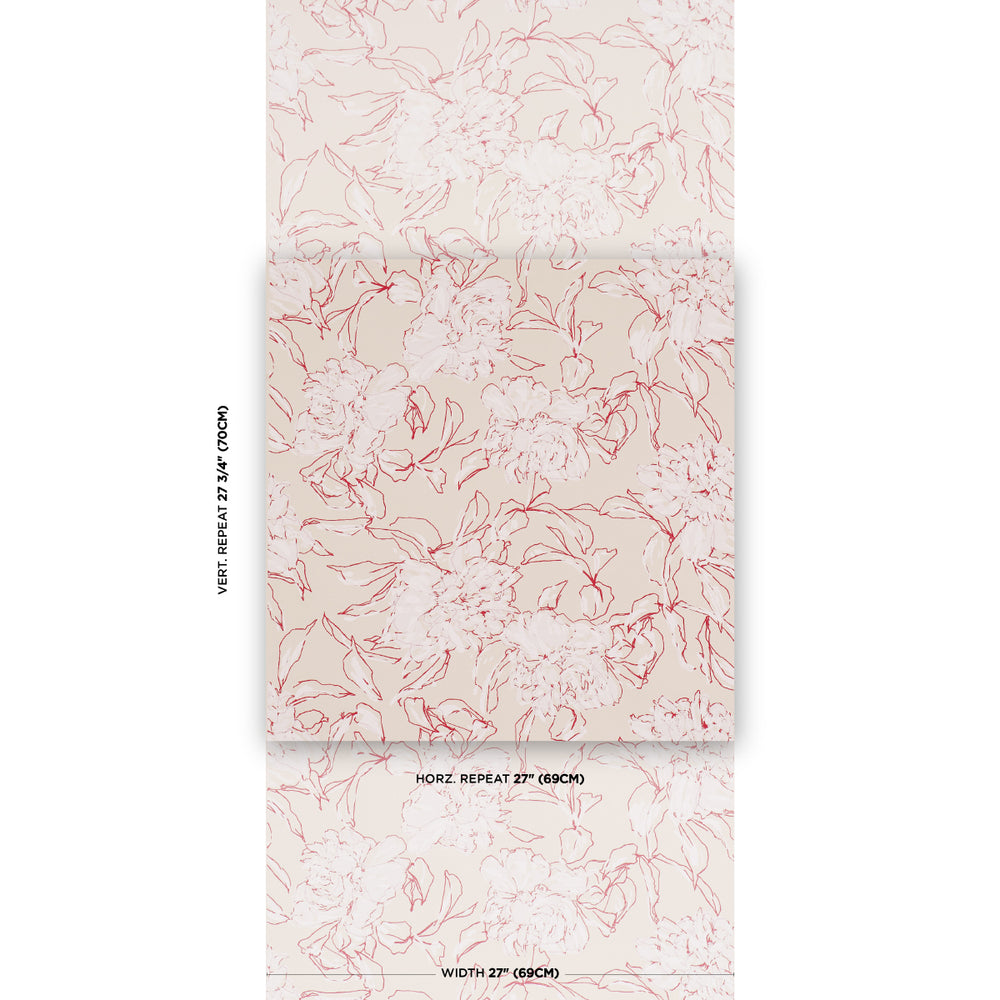 PEONY SILHOUETTE | Red