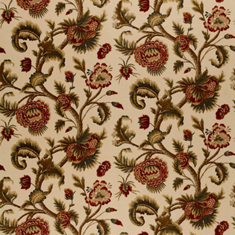 JACOBEAN PRINTED CREWEL | BURNISH SAGE