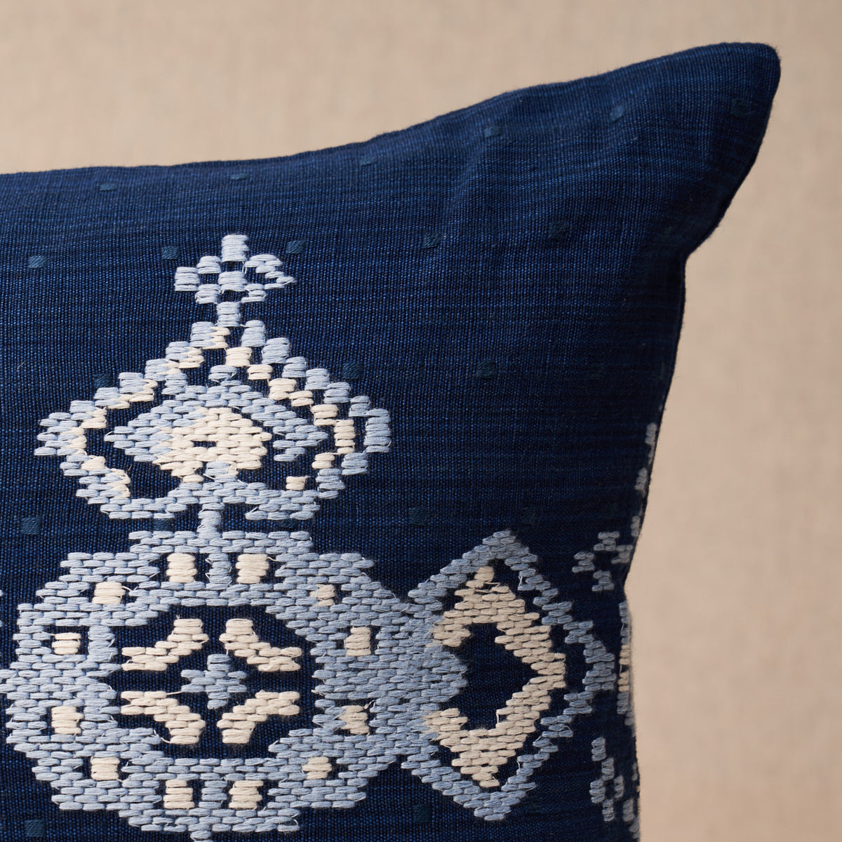 Nadira Embroidery Pillow | Indigo